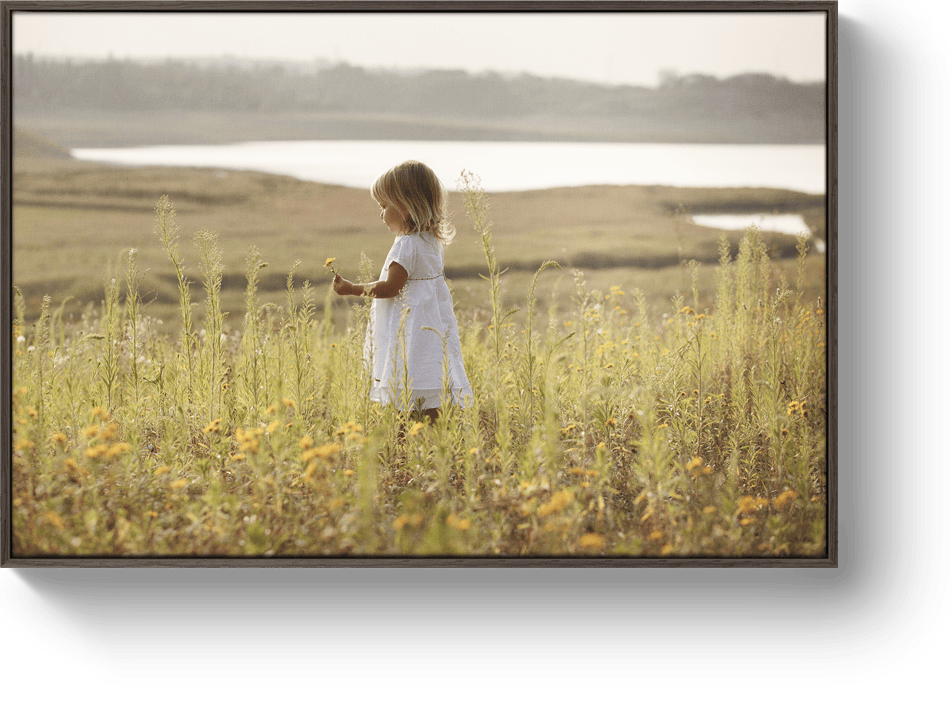 Photo sur toile caisse américaine bois Chocolate oak