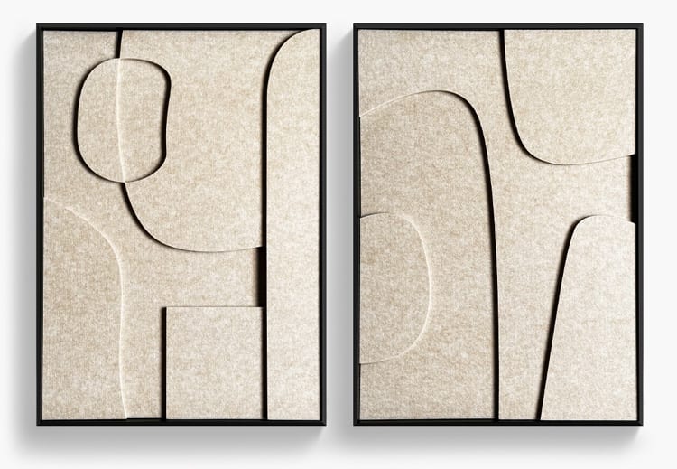 Art en Feutre. La tendance du moment : feutre en trois couches dans un style Japandi !